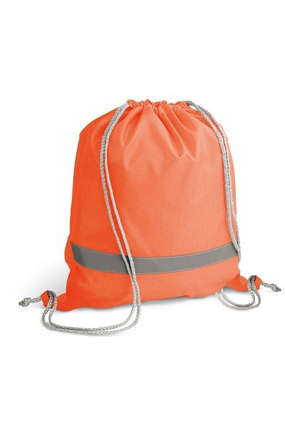 dalimag 210D Reflective Drawstring Backpack, 35 x 40 cm, Orange, Dalimag