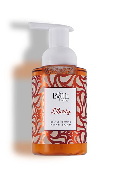 THE BATH FACTORY Foam Soap Set of 4 (Liberty+Hamam+Gold Aura+Strawberry)