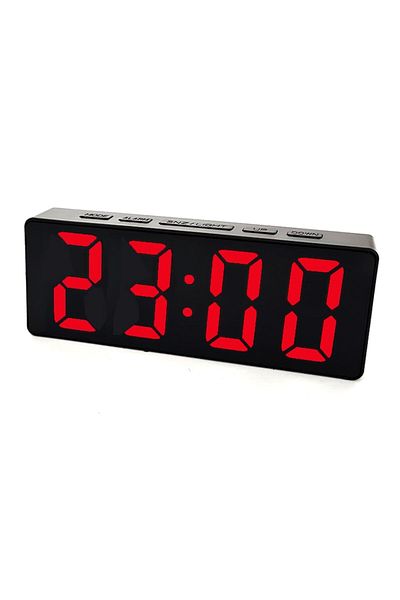 dalimag Electronic Desk Clock DS38W, temperature display, alarm, USB power or 3 x AAA batteries, adjustable
