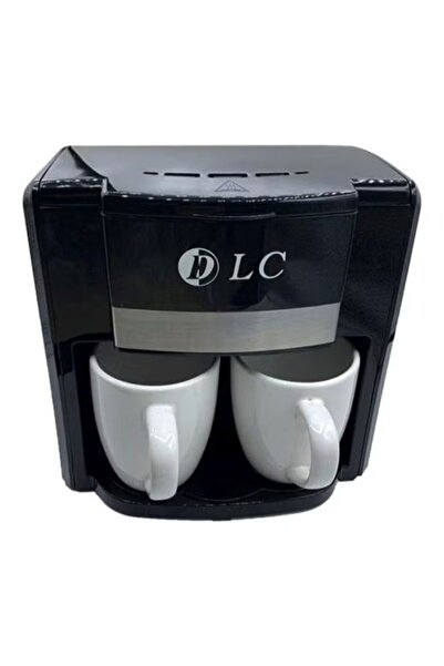 DLC ماكينة قهوة مع كوبين 0.3 لتر 500 واط