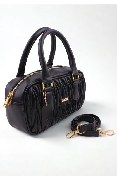 GALB LEATHER Geantă de mână și de umăr pentru femei, broderie, cu 2 compartimente, mărime medie - Design elegant și funcțional