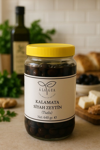A LA GEA Siyah Kalamata Zeytin (Tuzlu) 640 Gr
