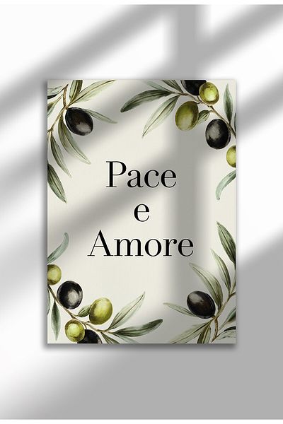 21mxm Imprimeu mediteranean, poster pe pânză cu fructe și flori, decor de perete fără ramă