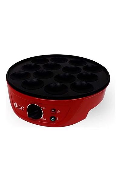 DLC Mini Pancake Maker – 750 W Non‑Stick Breakfast & Snack Machine (Red)