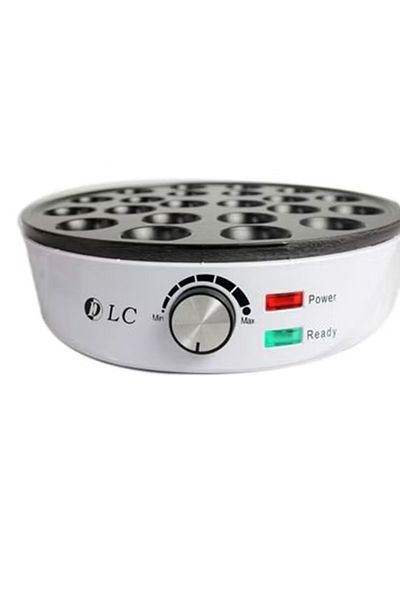 DLC Mini Pancake & Snack Maker – 1000 W Non‑Stick Breakfast Machine (White/Black)