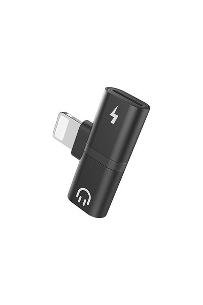 Totulife PURE Series OTG T-Shape Lightning to Lightning x 2 - Black