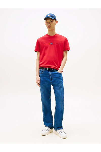 Tommy Hilfiger Men's red s/s t-shirt