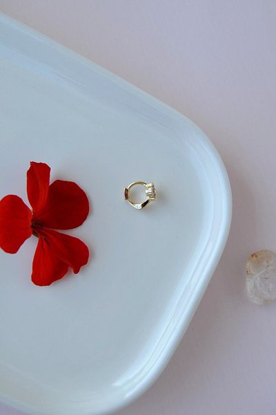 Sacce Scarves&Accessories Soft Pink Floral Tragus Piercing – Ring Model, 6 mm