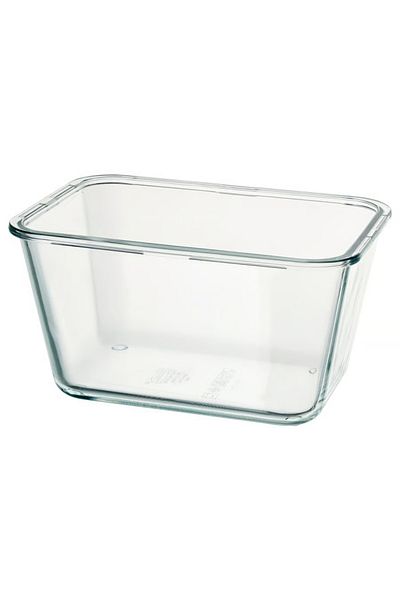 IKEA Food container, rectangular/glass, 1.8 l
