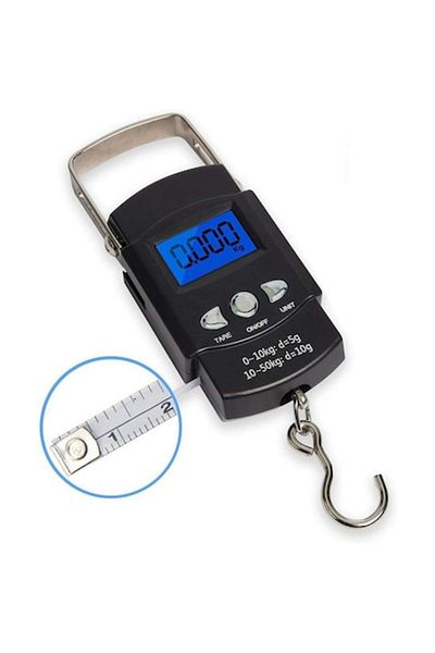 dalimag Digital Portable Scale BGHYHYHI, 50kg capacity, backlit LCD display, 360° rotating hook