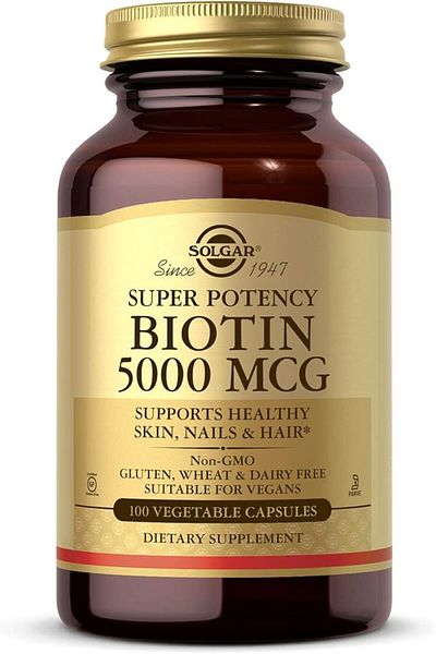 Solgar BIOTIN 5000MCG VEG CAPS 100S