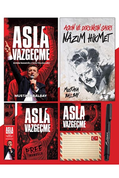 Halk Kitabevi Asla Vazgeçme - Ayraç - Kartpostal - Poster - Nazım Hikmet - At...