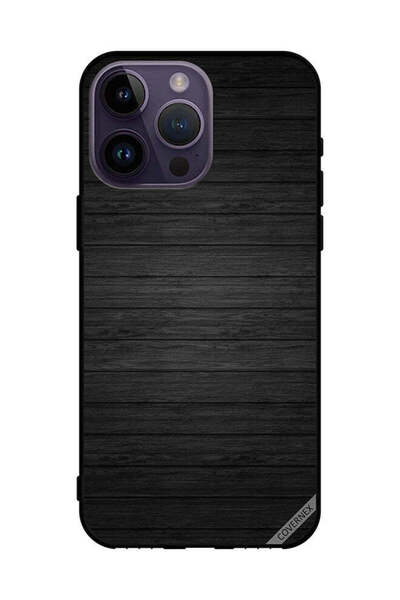 Covernex غطاء حماية لهاتف Apple iPhone 14 Pro Max بنمط خشبي داكن