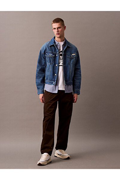 Calvin Klein Erkek Mavi Gömlek