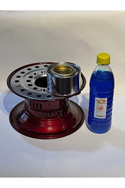 PEARSTORE Bordo Reşo Yakıtlı Osmanlı Kamp Ocağı Ve 500 ml Jel Yakıt Hediyeli !