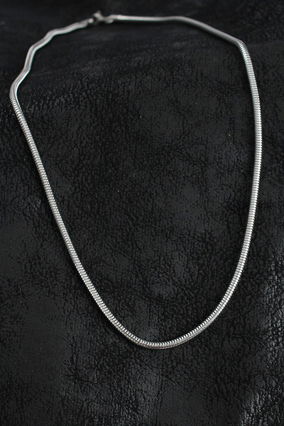 Epilons Bfs 316L Çelik Oval İtalyan Zincir Model Gümüş Renk Erkek Kolye