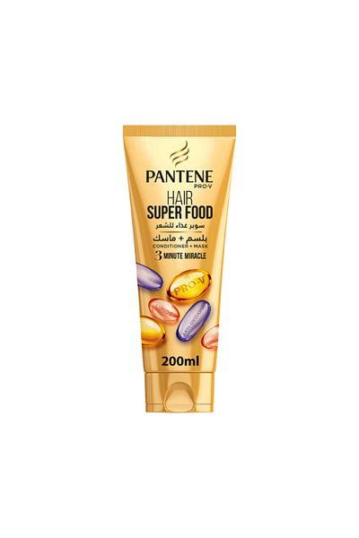 Pantene 3 Minute Miracle Super Food Conditioner + Mask 200ml