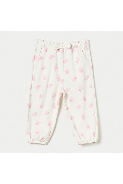 Juniors All-Over Heart Print Joggers with Elasticated Waistband