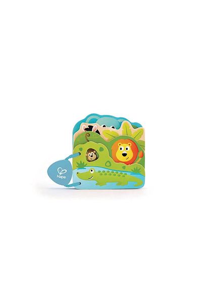 Hape Hape Wild Animals Wooden Book