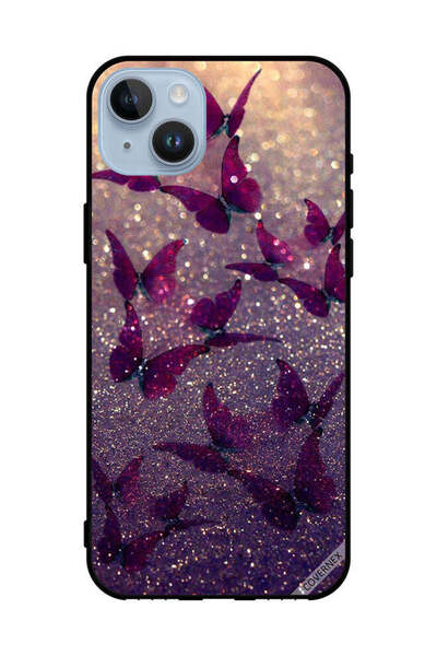 Covernex غطاء حماية لهاتف Apple iPhone 14 Plus بنقشة فراشات لامعة