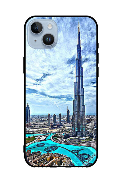 Covernex غطاء حماية لهاتف أبل آيفون 14 بلس - برج خليفة - غيوم تلامس السحاب