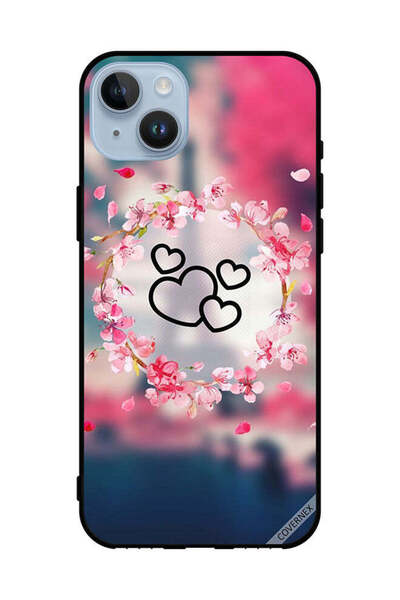 Covernex غطاء حماية لهاتف Apple iPhone 14 Plus بتصميم قلوب وزهور