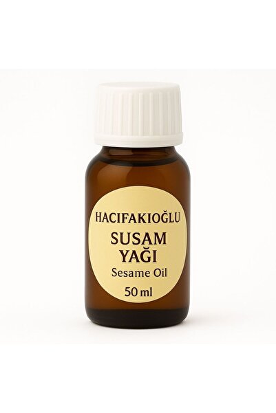 HACIFAKIOĞLU زيت السمسم النقي والطبيعي 100% - زيت السمسم 50 مل
