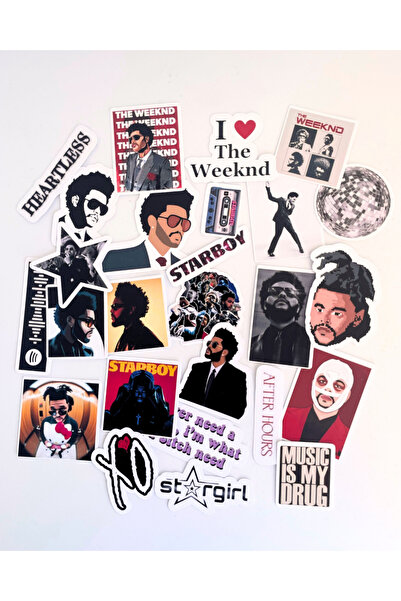 Studio D arte DIY KIT The Weeknd Sticker Set Bullet Journal Ajanda Laptop Tel...