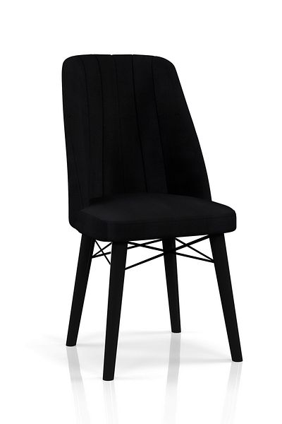 Desire Babyface Berlin Chair, Black Painted Legs, Made of Class I Hornbeam, kitchen, living room