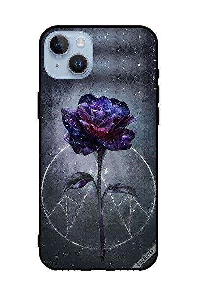 Covernex غطاء حماية لهاتف Apple iPhone 14 Plus برسومات زهور داكنة