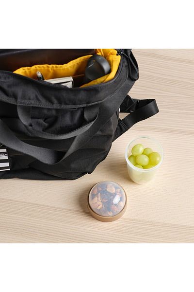 IKEA Snack container, transparent/light grey-brown, 300 ml