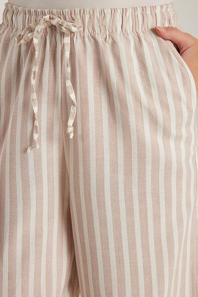 Tudors Women's Slim Fit Slim Fit Waist Lace-Up Wide Leg Pants