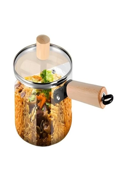 DLC أواني طهي زجاجية بسعة 1.8 لتر