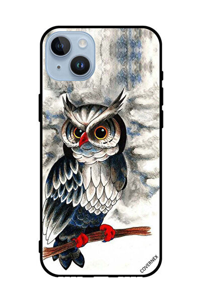 Covernex غطاء حماية لهاتف Apple iPhone 14 Plus برسومات بومة فنية