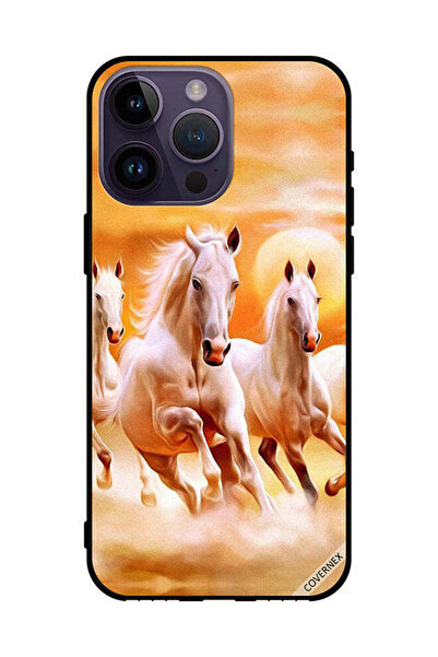 Covernex غطاء حماية لهاتف Apple iPhone 14 Pro Max - خيول تركض