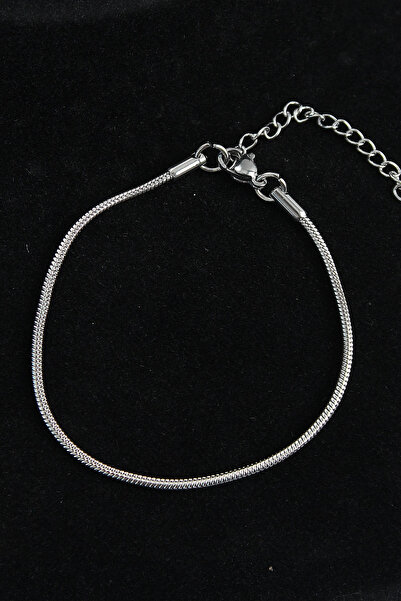 Epilons Bfs 316L سوار رجالي من الفولاذ البيضاوي الإيطالي باللون الفضي