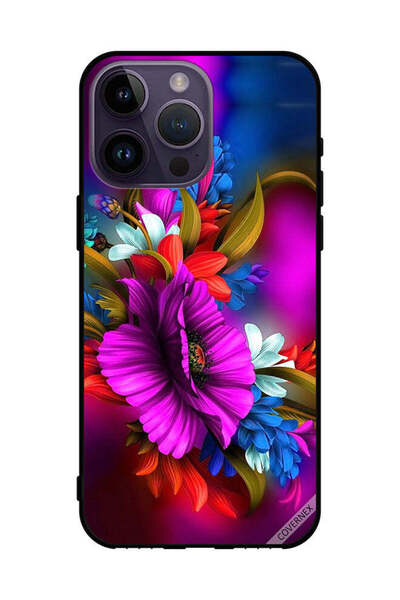 Covernex غطاء حماية لهاتف Apple iPhone 14 Pro Max زهور ملونة
