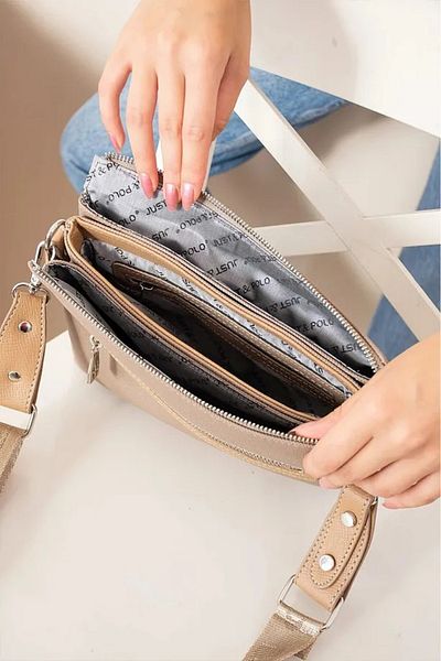Just Polo Luxury New Season Long Strap Women's Hand and Shoulder Bag