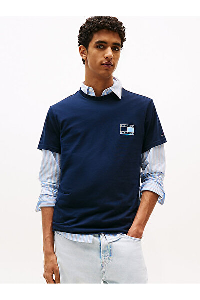 Tommy Hilfiger Erkek Mavi S/S Tişört