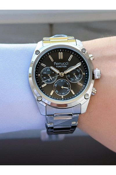 Ferrucci Men's Functions Active Metal Cord Wrist Watch