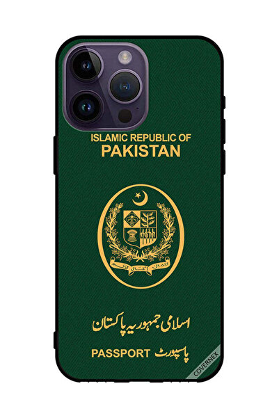 Covernex غطاء حماية لهاتف Apple iPhone 14 Pro Max بنمط جواز السفر الباكستاني