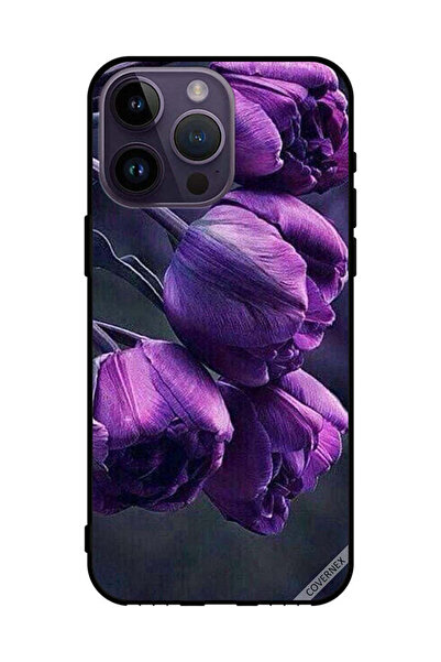 Covernex غطاء حماية لهاتف Apple iPhone 14 Pro Max زهور داكنة