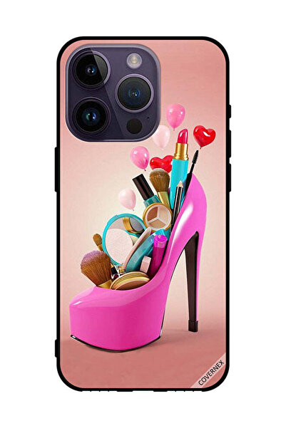 Covernex Protective Case Cover For Apple iPhone 14 Pro Shoe With Makeup Items