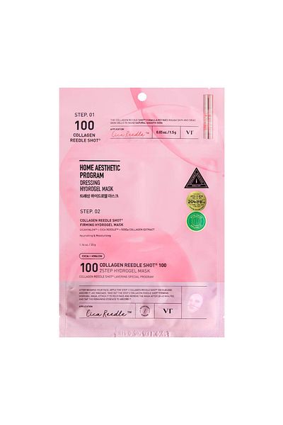 VT COSMETICS Vt Collagen Reedle Shot 100 2Step Mask / Vt Collagen Reedle Shot 100 2 Stage Firming Mask