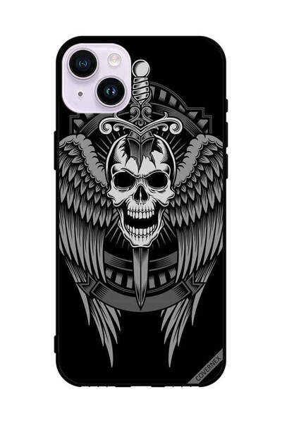 Covernex غطاء حماية لهاتف Apple iPhone 14 جمجمة بأجنحة نسر