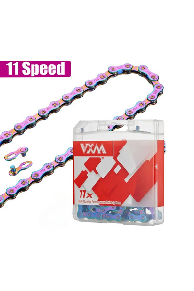 Streak Renkli 11 li Paslanmaz Bisiklet Zinciri Renkli Rainbow Mekanik Tamir Z...