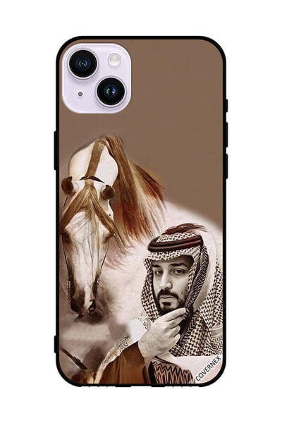 Covernex غطاء حماية لهاتف آبل آيفون 14 محمد بن سلمان أمام حصان