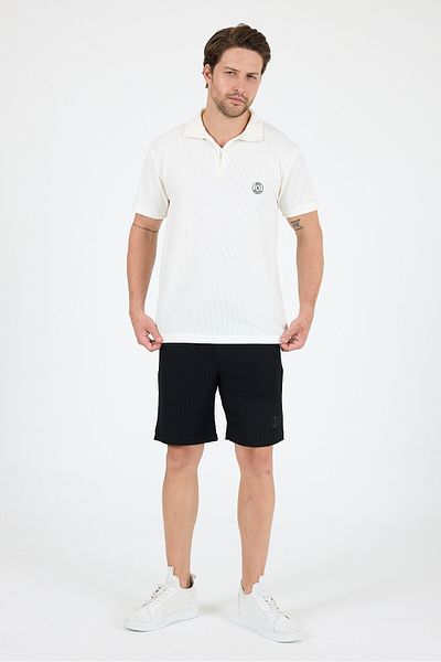 Rodi Men's Capris Polo Neck Short Sleeve T-Shirt – Comfortable Fit, Breathable Fabric Men's T-Shirt 7918
