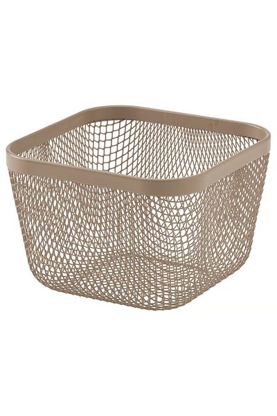 IKEA Food storage basket, metal/white, 14x14x10 cm