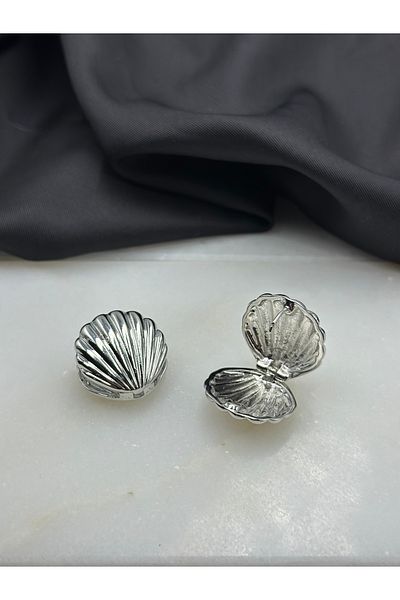 Duéra Silver Oyster Model Design Dangle Earrings